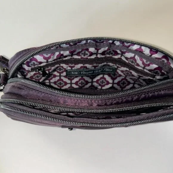 Lug Coupe XL Plus Convertible Crossbody Bag with Charm Bar Plum - New! - Picture 10 of 14